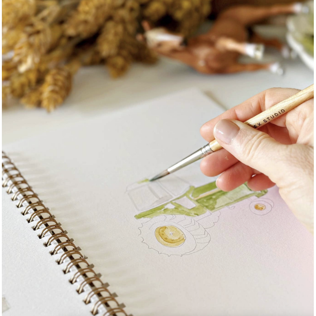 Farm Watercolor Workbook