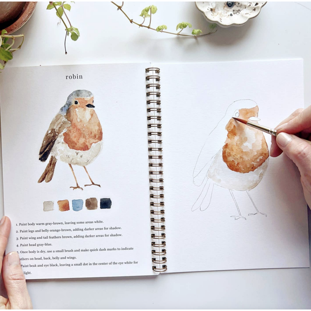 Birds Watercolor Workbook