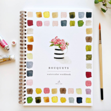 Bouquets Watercolor Workbook