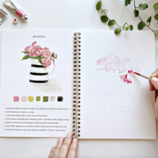 Bouquets Watercolor Workbook