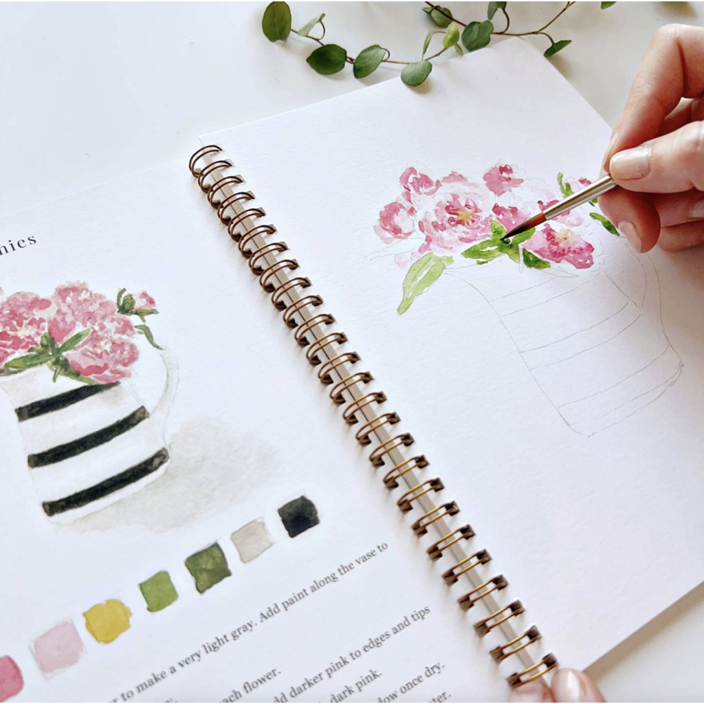 Bouquets Watercolor Workbook