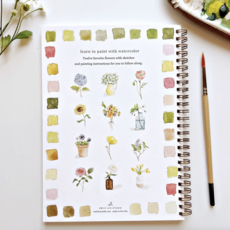 Flowers Watercolor Workbook