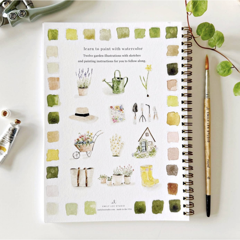 Garden Watercolor Workbook