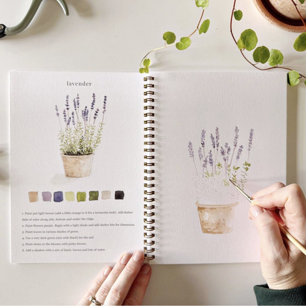 Garden Watercolor Workbook