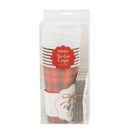 Mistletoe Plaid To Go Cups
