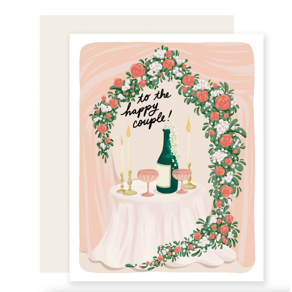 Happy Couple Champagne Card