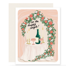 Happy Couple Champagne Card
