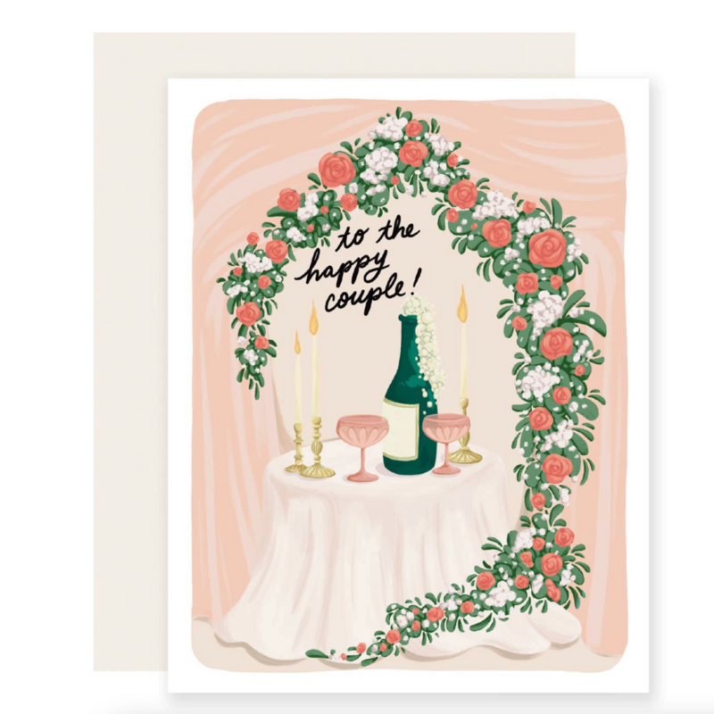 Happy Couple Champagne Card
