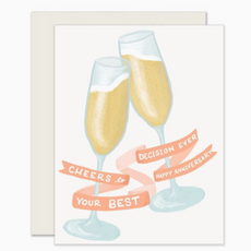 Best Decision Anniversary Card