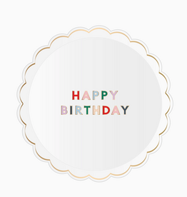 Blanc White Signature Happy Birthday Small Plate