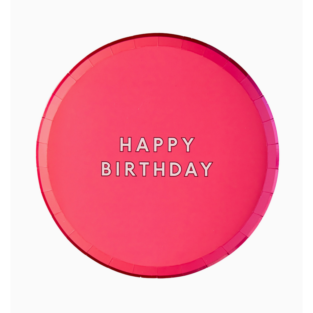 Haute Pink Signature Happy Birthday Small Plates
