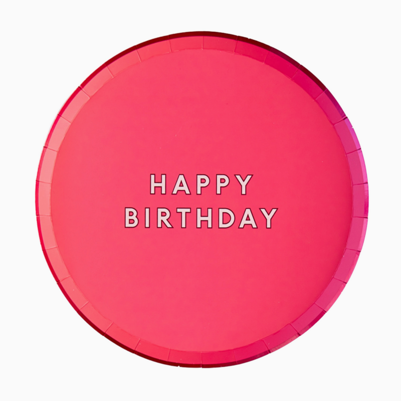 Haute Pink Signature Happy Birthday Small Plates