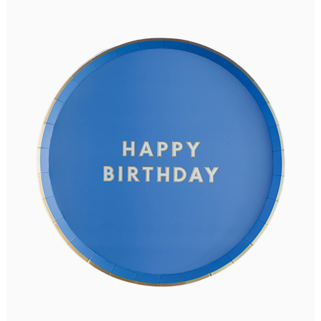 Palisades Blue Signature Happy Birthday Small Plates