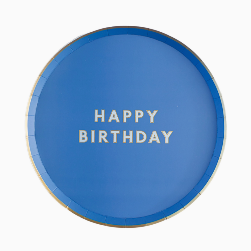 Palisades Blue Signature Happy Birthday Small Plates