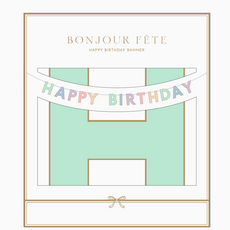 Pastel Happy Birthday Signature Banner