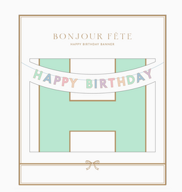Pastel Happy Birthday Signature Banner