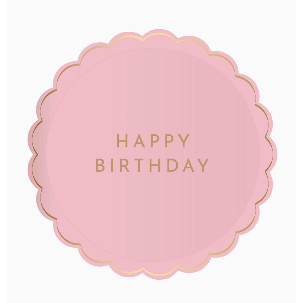 Petal Pink Signature Happy Birthday Small Plate
