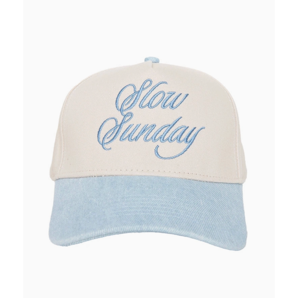 Slow Sunday Denim & Tan Hat