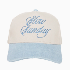 Slow Sunday Denim & Tan Hat