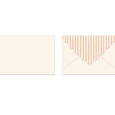 Pink Green Floral Stationery Set