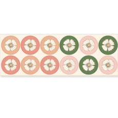 Pink Green Floral Stationery Set