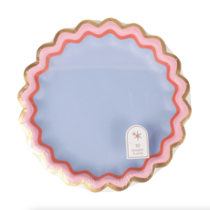 Rainbow Ric Rac Assorted Dessert Plate Set