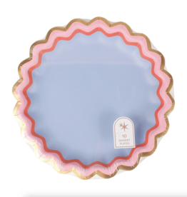 Rainbow Ric Rac Assorted Dessert Plate Set