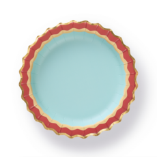 Rainbow Ric Rac Assorted Dessert Plate Set