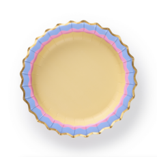 Rainbow Ric Rac Assorted Dessert Plate Set