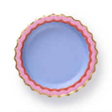 Rainbow Ric Rac Assorted Dessert Plate Set