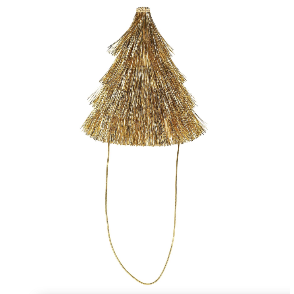 Golden Girl Mini Gold Fringe Party Hats Set