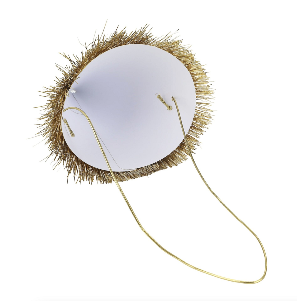 Golden Girl Mini Gold Fringe Party Hats Set