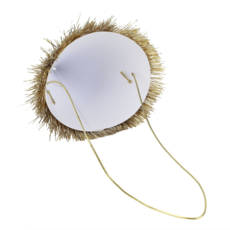 Golden Girl Mini Gold Fringe Party Hats Set