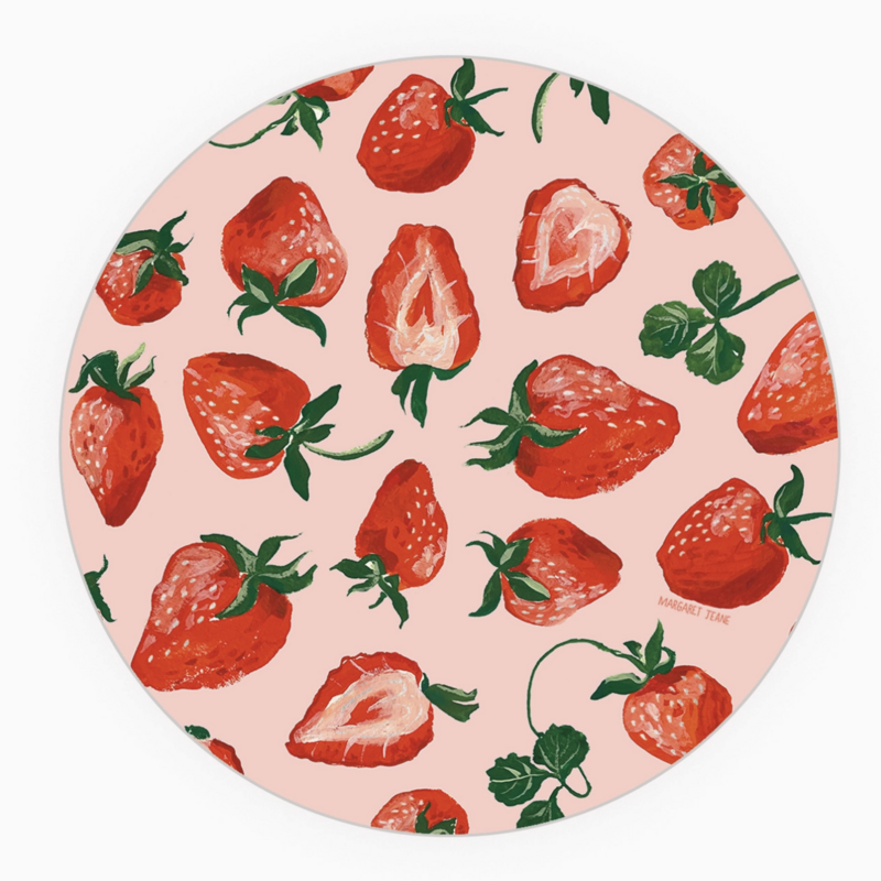 Red Strawberries Coaster