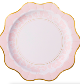 Petal Pink Elegant Floral Dinner Plates