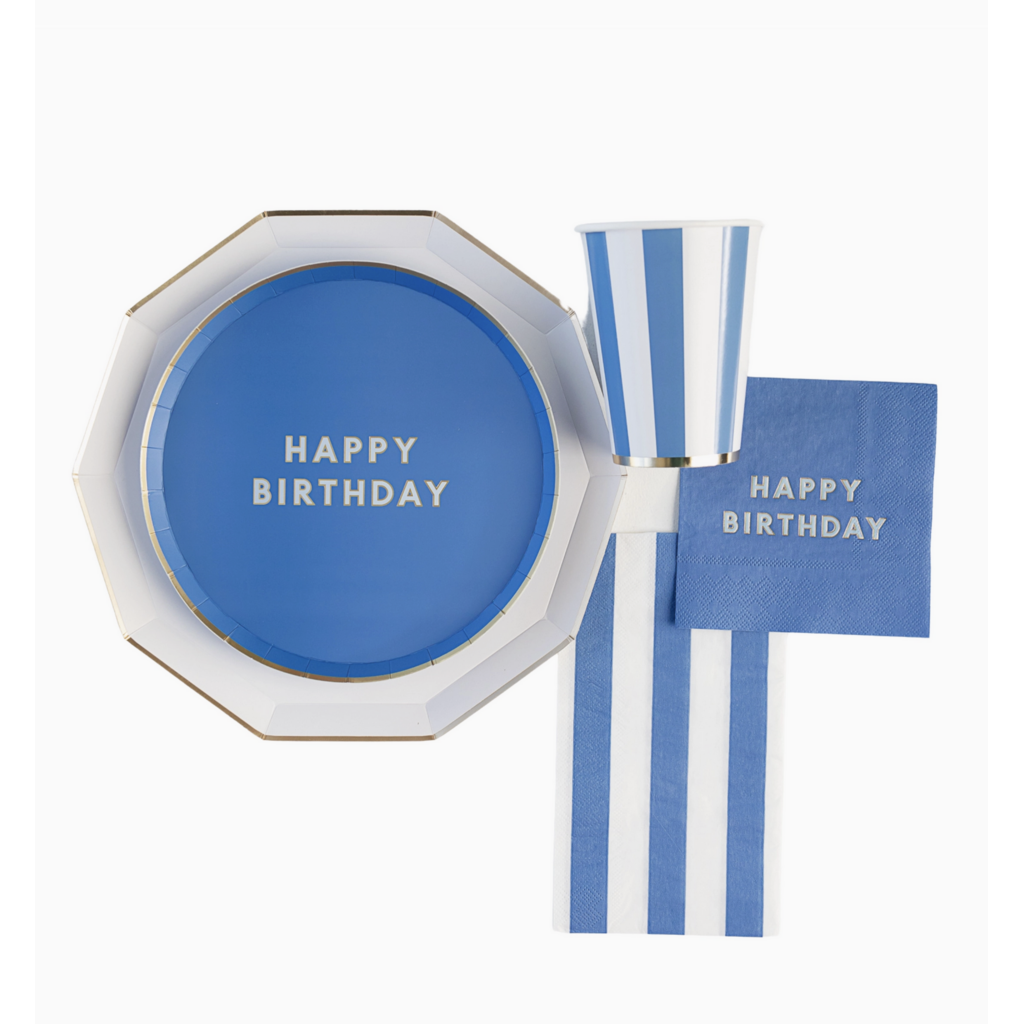 Palisades Blue Signature Happy Birthday Small Plates