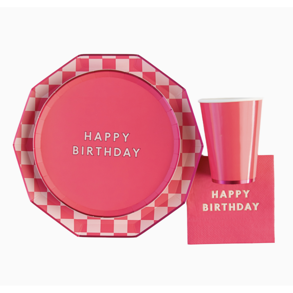 Haute Pink Signature Happy Birthday Small Plates