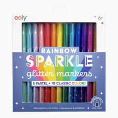 Rainbow Sparkle Glitter Markers
