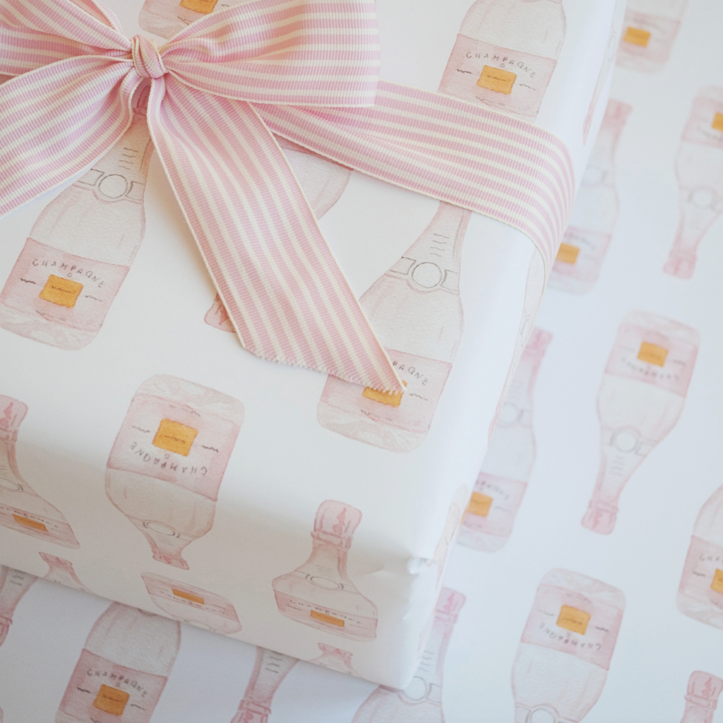 Rosé Gift Wrap - 5 Sheets/Roll