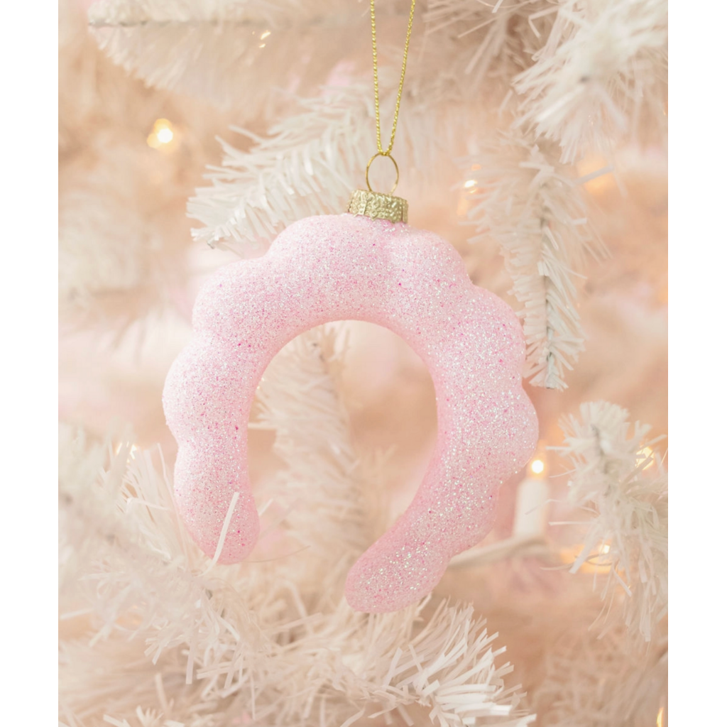Pink Glitter Spa Headband Christmas Ornament