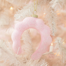 Pink Glitter Spa Headband Christmas Ornament