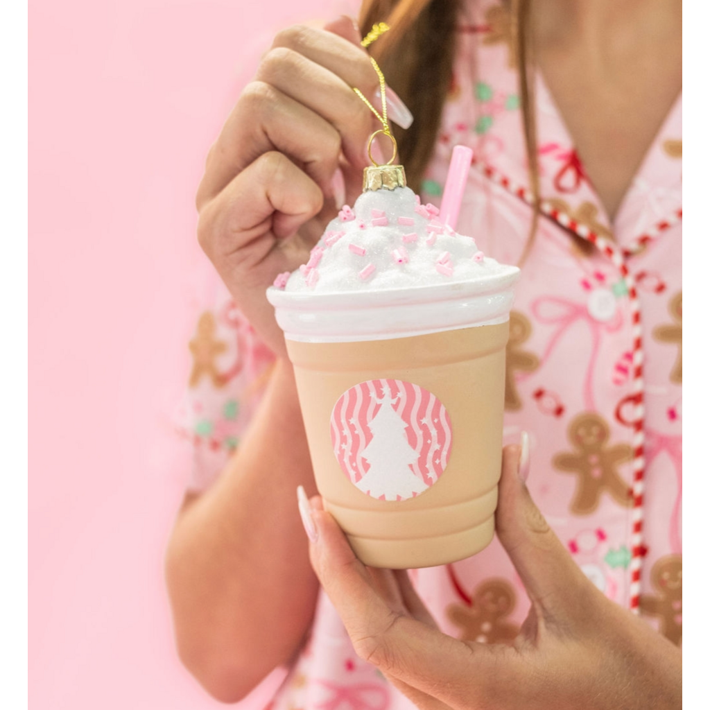 Frappe All The Way Coffee Ornament