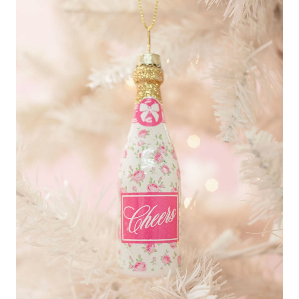 Champagne Floral Fizz Ornament