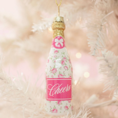 Champagne Floral Fizz Ornament