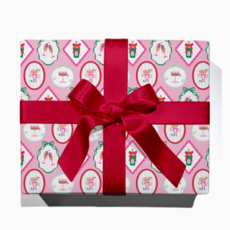 Pop Fizz Clink Christmas Cocktail Continuous Wrapping Paper Roll