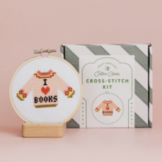 I Love Books Cross Stitch Kit