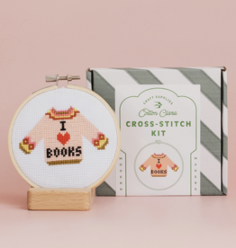 I Love Books Cross Stitch Kit