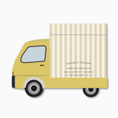 Birthday Truck Die-Cut Folded Greeting Card