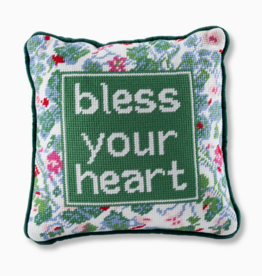 Bless Your Heart Needlepoint Pillow