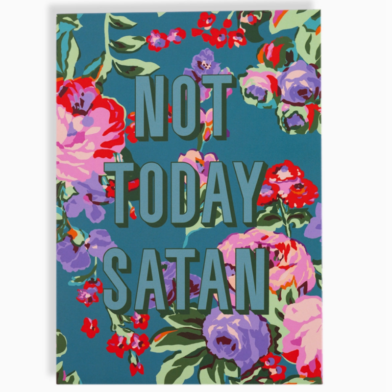 Not Today Satan Notepad